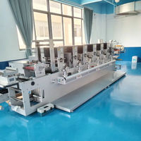 Machine d'impression intermitteuse rouleau à rouleau YASKAWA Servo pour impression flexographique UV 4-6 couleurs, étiquettes de vin autocollantes à feuille froide