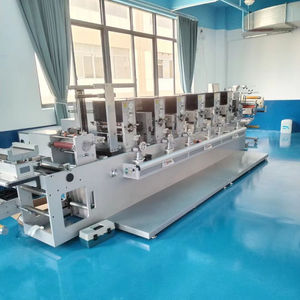 Machine d'impression intermitteuse rouleau à rouleau YASKAWA Servo pour impression flexographique UV 4-6 couleurs, étiquettes de vin autocollantes à feuille froide - Product Image 2