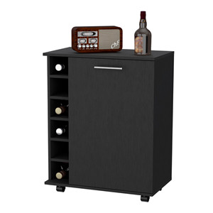 HMS moderno nero Rolling Bar carrello con deposito di vino che serve carrello in acciaio ferro e legno per la sala da pranzo alberghi Home Bar
