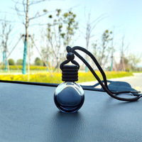 Botol Diffuser Mobil Kosong 8ml Mini Gradient Frost Hanging Glass, Pengharum Mobil, Minyak Esensial, Interior Mobil, Rumah, Kantor