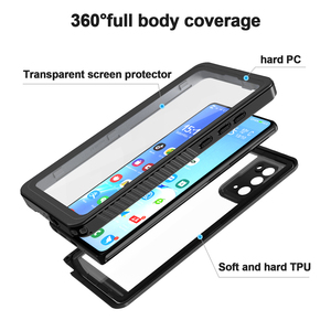 Venta al por mayor IP68 360 protección de cuerpo completo a prueba de golpes duro PC impermeable funda de teléfono para Samsung Note 20 S21 S22 S23 S24 S24 Ultra - Product Image 4