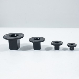 4 Piece Insert Low-profile Impact Socket Adapter Set Double Square Chrome Molybdenum Steel DIY Grade OEM Customizable Black - Product Image 2