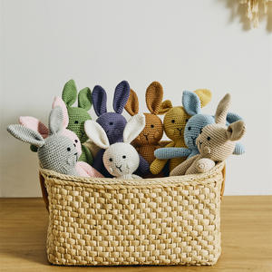 Regalo para bebé 2023 conejito <span class=keywords><strong>de</strong></span> ganchillo <span class=keywords><strong>Amigurumi</strong></span> juguetes hechos a mano conejito <span class=keywords><strong>muñeco</strong></span> <span class=keywords><strong>de</strong></span> peluche para Pascua bebé comodidad muñeca suave juguete <span class=keywords><strong>de</strong></span> peluche - Product Image 4