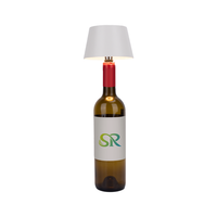 Vente en gros Table de bar à LED de luxe moderne Lampe de bureau à commande tactile en aluminium rechargeable sans fil pour restaurant hôtel Batterie