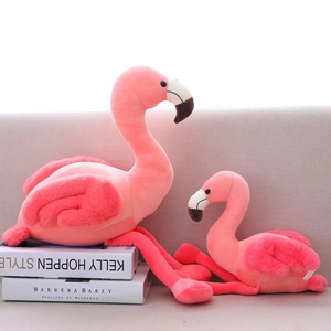 Peluche di fenicotteri rosa, animali di peluche personalizzati, bambole, cuscini per dormire, giocattoli di fenicotteri in stile cartone animato all'ingrosso - Product Image 5