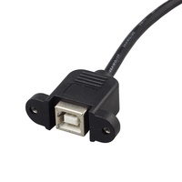 Câble de montage sur panneau USB de type B Câble d'extension d'imprimante USB-B cordon de données mâle à femelle