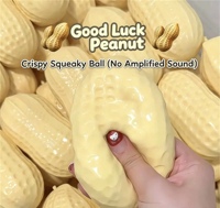 Jouet Squishy en forme de bloc de construction cacahuète, à rebond lent, réaliste, sensoriel alimentaire, anti-stress, unisexe, à partir de 14 ans