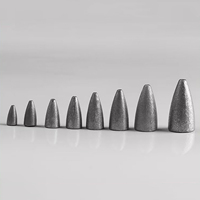 Plombs de pêche en plomb en gros à base encastrée, accessoires pour leurres, OEM