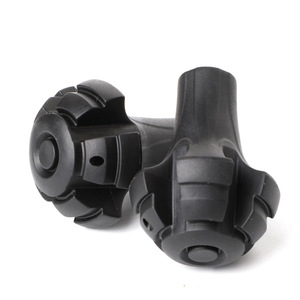 Puntas para Bastones de Trekking Cleye Q8, Cubiertas de Goma Negra Antideslizantes para Bastones de Senderismo - Product Image 2