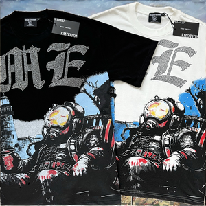 Camisetas de Verano de Alta Calidad para Hombre, Estilo Hip Hop, Holgadas, de Punto, Manga Corta, 100% Algodón, Ecológicas, Transpirables, con Estampado Digital - Product Image 2