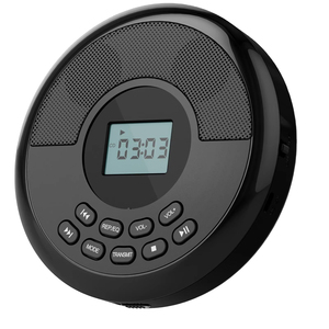 Lecteur CD portable anti-skip personnalisé en usine avec haut-parleur intégré, écran LCD, télécommande, Bluetooth, USB, MP3 – Cadeau audio idéal pour anniversaire ou étudiant - Product Image 1