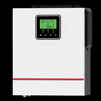 Onduleur solaire hybride monophasé 220V 1Kw/1.5Kw/220V intégré 40A MPPT 12v/24v onduleur solaire à onde sinusoïdale pure divisé