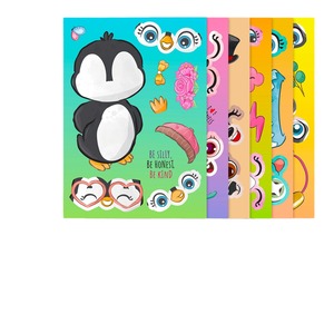Cute Little Animal Puzzle Stickers Cartoon Stickers Children's Creative Animal Puzzle DIY Stickers - Product Image 5