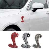 Autocollant décoratif adhésif réutilisable pour voiture, emblème de calandre de luxe serpent Shelby, personnalisé, type XTX, garantie 1 an