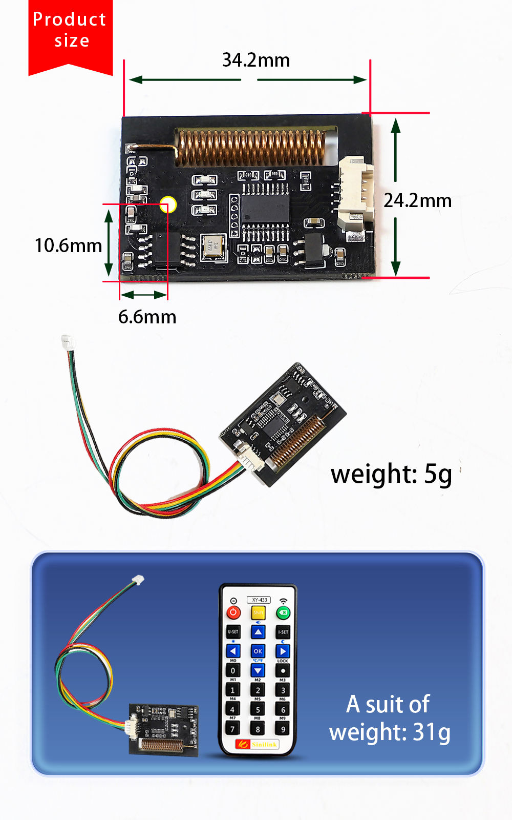 CNC Power Supply XY-433 Wireless Remote Control Module