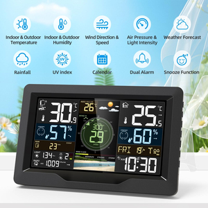 Estación Meteorológica Solar Inalámbrica 7 en 1 con WiFi, Termómetro, Higrómetro, Pluviómetro, Anemómetro, para Interiores y Exteriores, con APP, OEM - Product Image 6