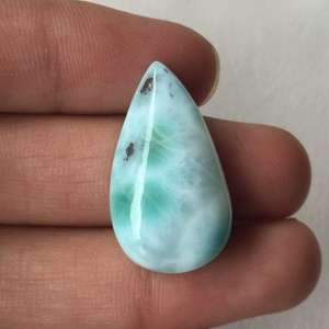 Cabochon de Larimar Naturel Incroyable Vente en Gros Lot de Pierres Précieuses Larimar Mélange de Forme 100% Pierres Précieuses Larimar Naturel à des Prix Abordables OEM - Product Image 4