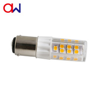 Ampoule LED BA15D à intensité variable, source lumineuse 45 LED 2835SMD 110V 220V 3.3W, en céramique et PC, petite ampoule LED de type maïs à intensité réglable et lumineuse