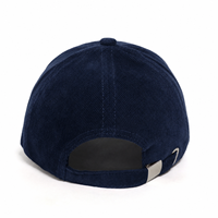 Gorras Deportivas de 6 Paneles con Logotipo Bordado Personalizado de Alta Calidad al por Mayor, Gorras de Béisbol Ajustables con Visera Curva de Pana para Exteriores