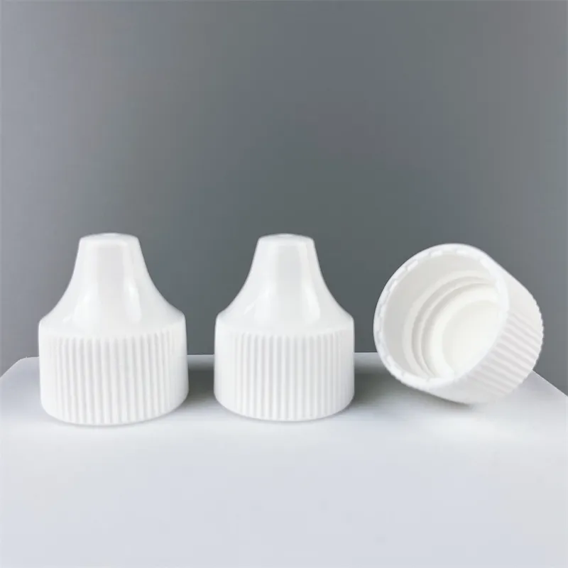 20/410 Artist's Painted Pigment Dispensing Bottle Cap Tip Easy to Invert Plastic PP Bottle Cap with PE Plug