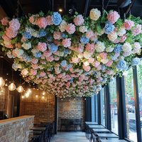 Fleurs artificielles suspendues M103 pour mariage, décoration de plafond, plante artificielle pour intérieur, fleurs suspendues à fixer au plafond, mur