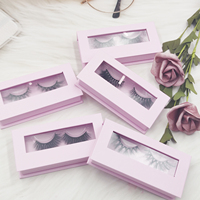Extensions de cils en vison 3D de luxe pour revendeurs en gros, bande complète avec emballage personnalisé, cils en fourrure 25mm