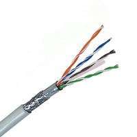 Kabel SFTP Cat6 305M 4 Pasang Kawat Tembaga Padat 23AWG Kabel Ethernet Cat6 Lan Lulus Uji