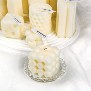 DIY <b>craft</b> <b>tools</b> multi-shaped silicone molds, cone-shaped pillar honeycomb resin making candle molds - Product Image 4