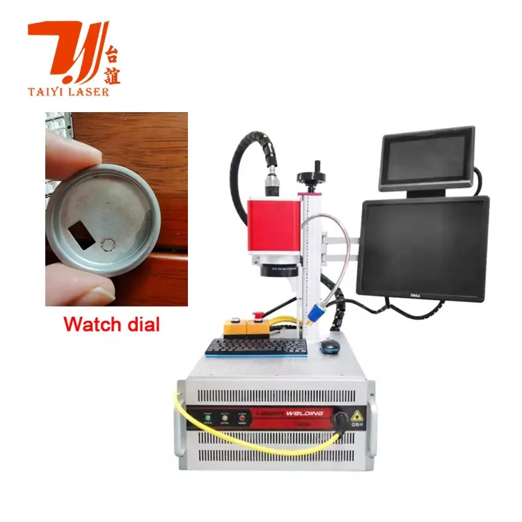 Mini Portable QCW CCD Galvo Fiber Laser Welding Machine For Watch Dial LED Lamp Strip Welding