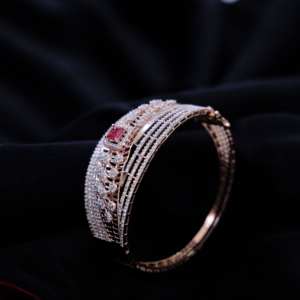 Luxury Oval Cut Lab Grown Diamond Bracelet for Women 14K <b>Rose</b> <b>Gold</b> GH VS 4.91 CT Rhodium Plated IGI Certified Elegant Modern - Product Image 1