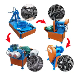 Máquina de reciclaje de neumáticos de desecho, nuevo diseño, línea de máquina de reciclaje de neumáticos de polvo de goma
