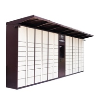 Casier de livraison de colis multifonctionnel intelligent Gracewise avec serrure électronique en libre-service, design moderne, stockage de colis en extérieur