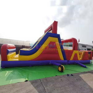 Large outdoor party bounce house and slide commercial <b>inflatable</b> obstacle course for adults - Product Image 2