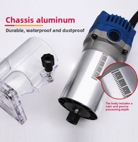 Fresadora Eléctrica para Madera Dongcheng, Herramienta de Carpintería para Recortar Bordes, Ranurar y Fresar con Montaje Inverso