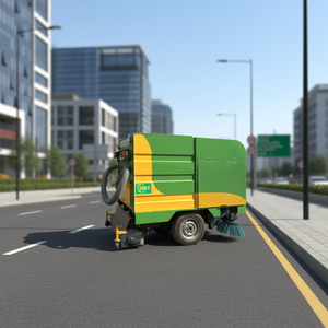 Machine de balayage routier industrielle pour le nettoyage des rues municipales, équipement de balayage extérieur robuste - Product Image 3