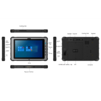 Tableta Robusta a Prueba de Agua con Pantalla Táctil de 12.2 Pulgadas, 16 GB, 256 GB, Windows 11, Tableta Industrial Resistente con Escáner RFID NFC I10A