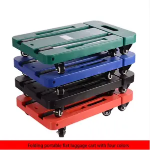 Ventes directes d'usine Chariot à bagages pliable robuste à 6 roues Chariot à plate-forme portable Chariot à main pliable - Product Image 6