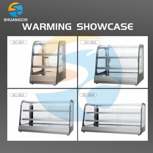 Vitrine chauffante pour aliments commerciaux Shuangchi SC-804, comptoir, acier inoxydable, armoire chauffante électrique, 110V/220V - Product Image 4