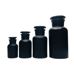 60 мл 125 мл 250 мл 500 мл матовый черный медицинский реагент стеклянный флакон для парфюмерной ароматерапии стеклянный флакон с пробкой - Product Image 6