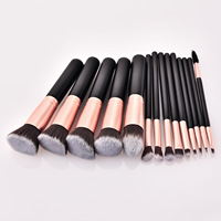 Kuas Makeup Mewah 2023 14PCS Set Kuas Makeup Profesional Label Pribadi Set Kuas Makeup Kustom
