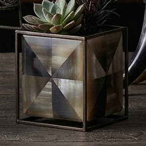 Geometric Metal Flower Planter <b>Cube</b> Succulent Holder <b>Table</b> Centerpiece Decorative Vessel Wedding Event Decor Handcrafted Durable - Product Image 1