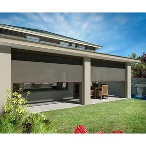 Personalización moderna a prueba de viento impermeable inalámbrico rodillo Zip Track persianas interior <span class=keywords><strong>exterior</strong></span> patio Patio pantalla balcón cortina - Product Image 1