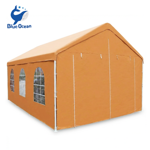 Abri de voiture robuste 10x20 pieds |   Abri de rangement extérieur imperméable, tente de <span class=keywords><strong>garage</strong></span> |   Tente de réception commerciale avec fenêtres - Product Image 1