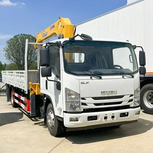รถเครนติดรถบรรทุก ISUZU 5 ตัน 6.3 ตัน ราคาโรงงาน รถเครนติดรถบรรทุกแบบยืดหดได้ใหม่ 4x2 เครื่องยนต์ดีเซล เกียร์ธรรมดา - Product Image 2