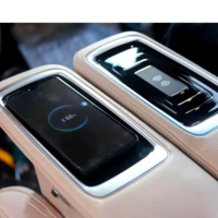 Chargeur sans fil pour voiture 12-24V pour Mercedes Benz CLS/Classe S Véhicules utilitaires Charge rapide pour USB-C Intérieur de voiture