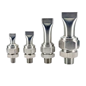 มีดเป่าลมอเนกประสงค์แบบปรับได้พัดลมเป่าทำความสะอาดหัวฉีดตุ่นปากเป็ดสแตนเลสหัวฉีดปากแบน - Product Image 4