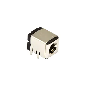 DC-007B-fuente de alimentación de 5,5x2,1mm, conector hembra de carga con soporte de carcasa de hierro, CC DC007B, 5,5x2,1mm