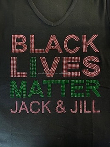 Motivi Personalizzati con Strass JJOA 1938 per Magliette, Trasferibili a Caldo con Scritta Jack and Jill of America - Product Image 5