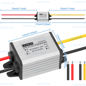 <span class=keywords><strong>ตัว</strong></span><span class=keywords><strong>แปลง</strong></span> DC <span class=keywords><strong>เป็น</strong></span> DC 12V 24V ถึง9V 3A 27W Step Down กันน้ำโมดูลสำหรับรถยนต์เครื่อง<span class=keywords><strong>เสียง</strong></span>และมอเตอร์ประสิทธิภาพ96% - Product Image 4