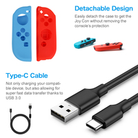 Coque de transport pour Nintendo Switch 19 en 1, accessoires fantaisie, protection d'écran, étui rigide, pour console
